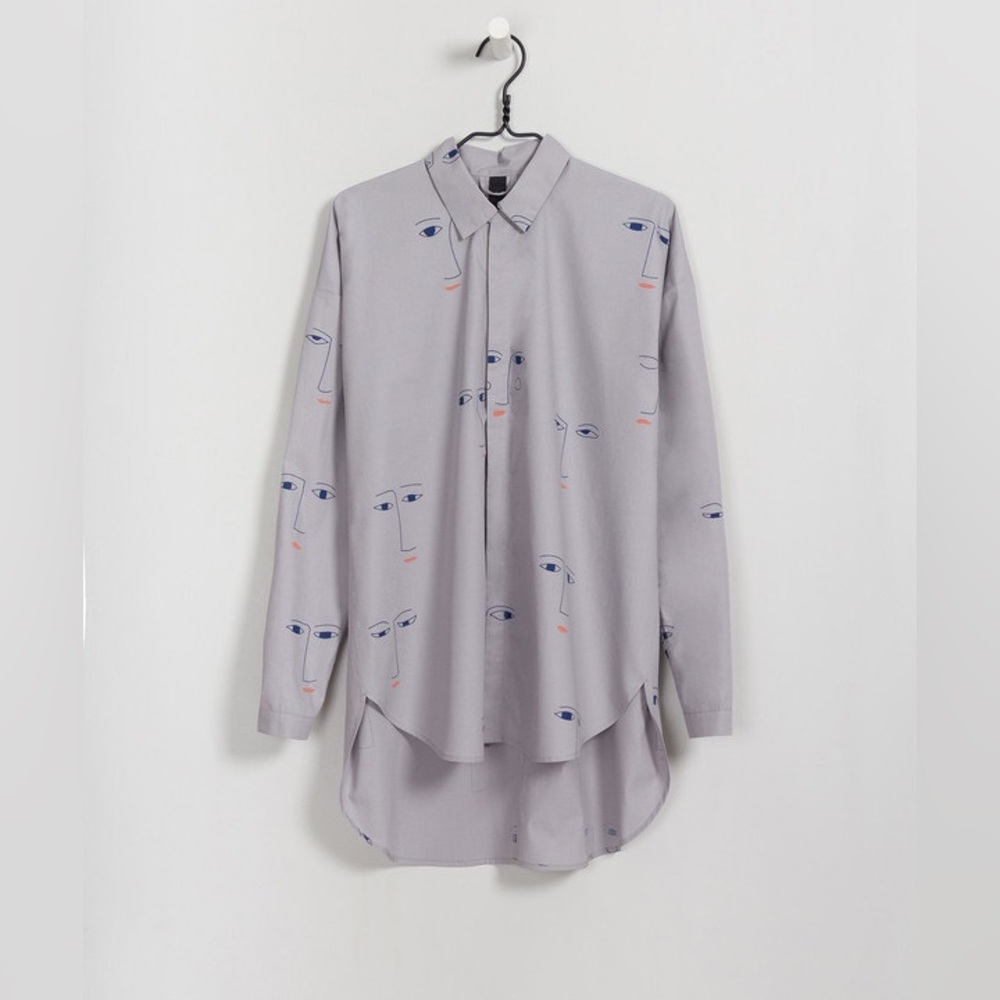 Kowtow Organic Cotton Oversized Faces Shirt